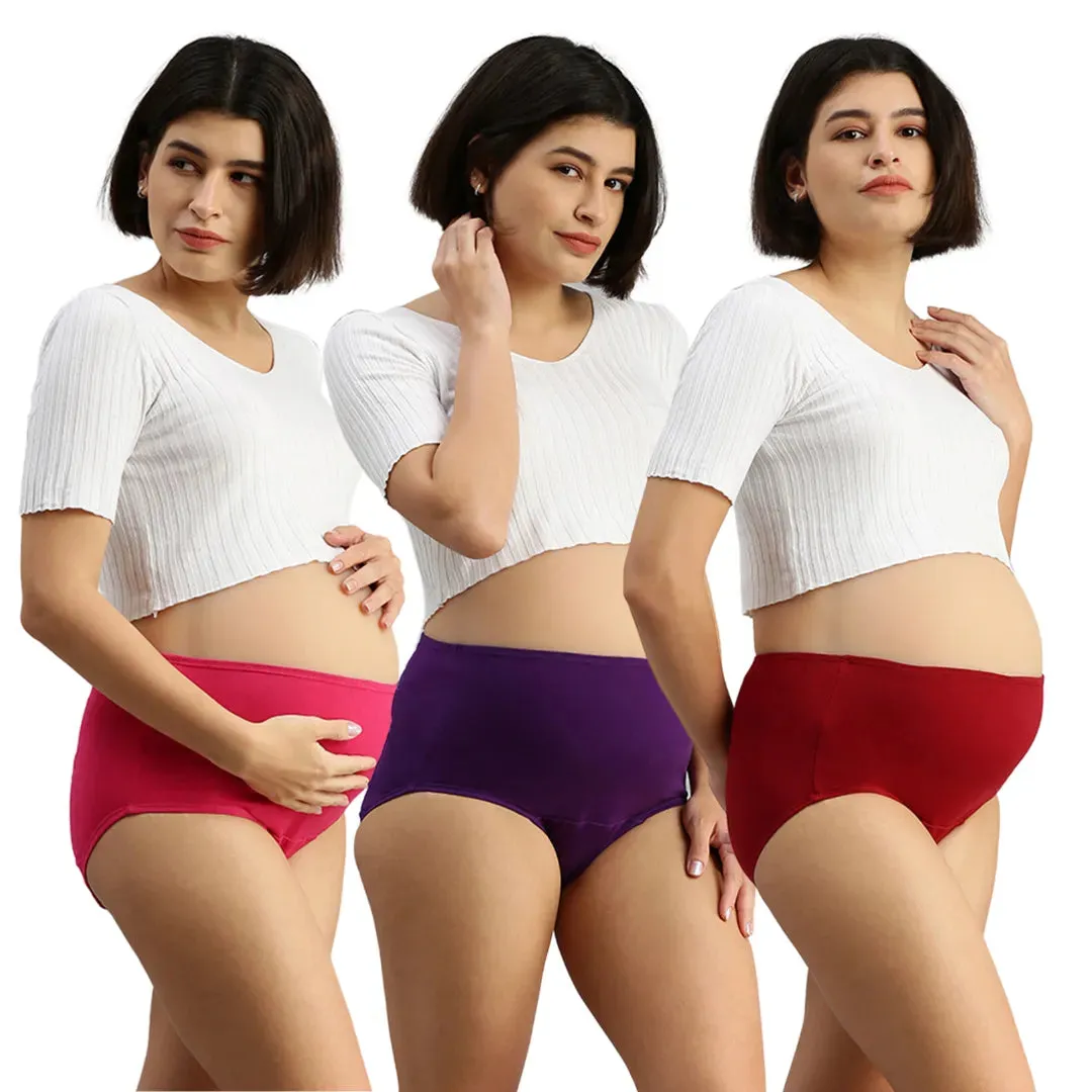 Maternity Panty | High Waist | Full Hip Coverage | 3-Pack