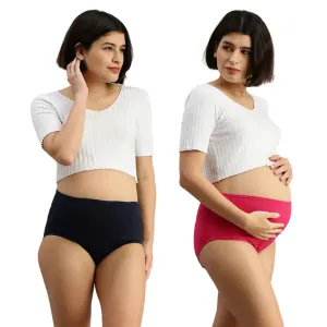 Maternity Panty | No Exposed Elastic | Comfy For Belly | 2-Pack