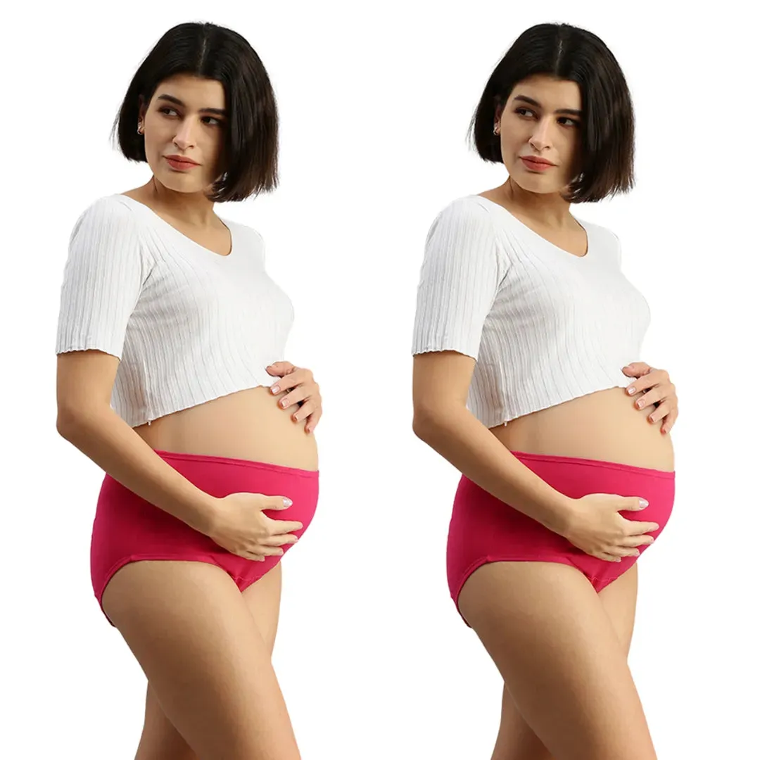 Maternity Panty | No Exposed Elastic | Comfy For Belly | 2-Pack