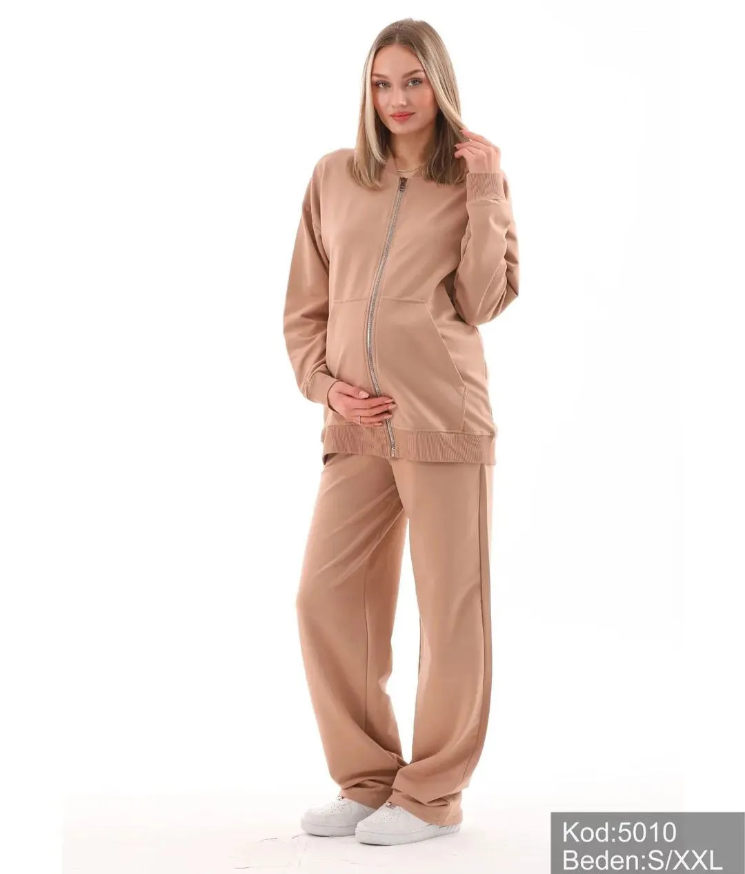Maternity Tracksuit Beige
