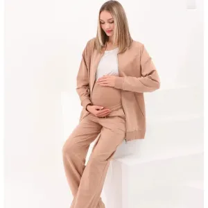 Maternity Tracksuit Beige