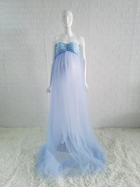 Maternity Tulle Dress For Photo Shoot