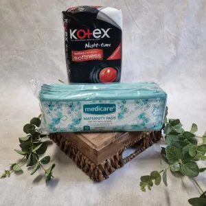 Medicare   Kotex Pads (1 pack of each)