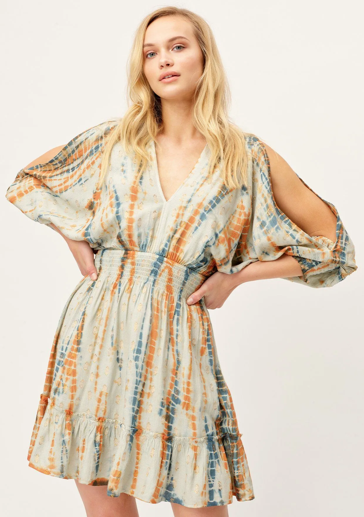 Mermaid Tie-Dye Mini Dress