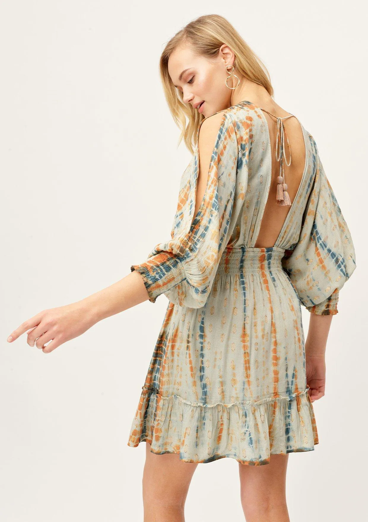 Mermaid Tie-Dye Mini Dress