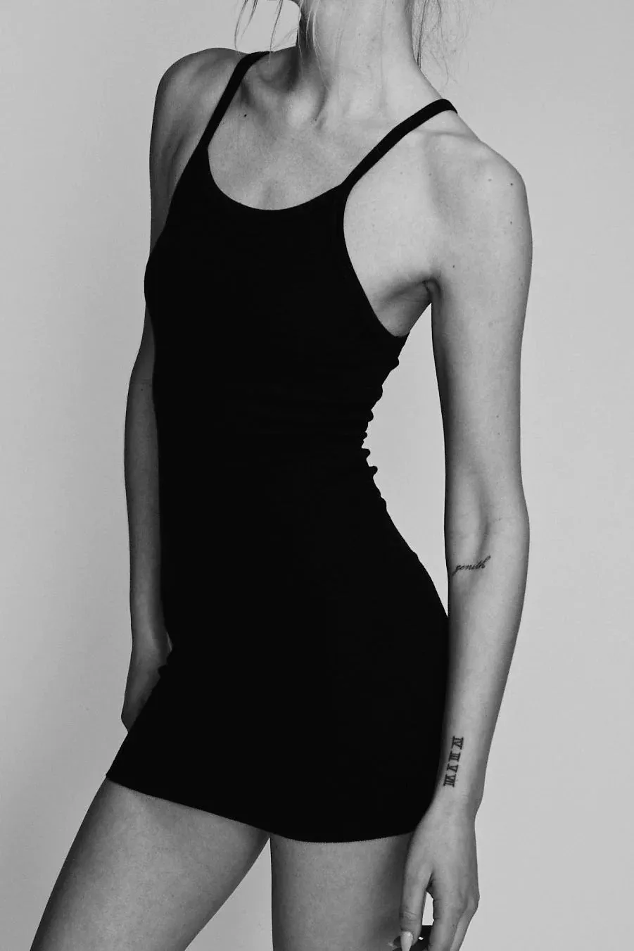 Mini Tank Dress in Black