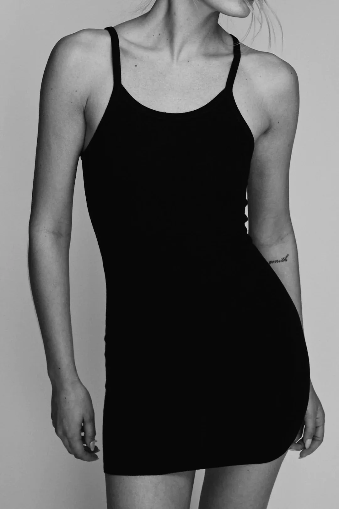 Mini Tank Dress in Black