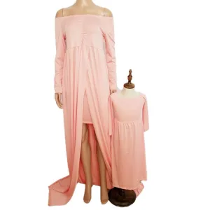 Mommy & Me Maternity Solid Dress