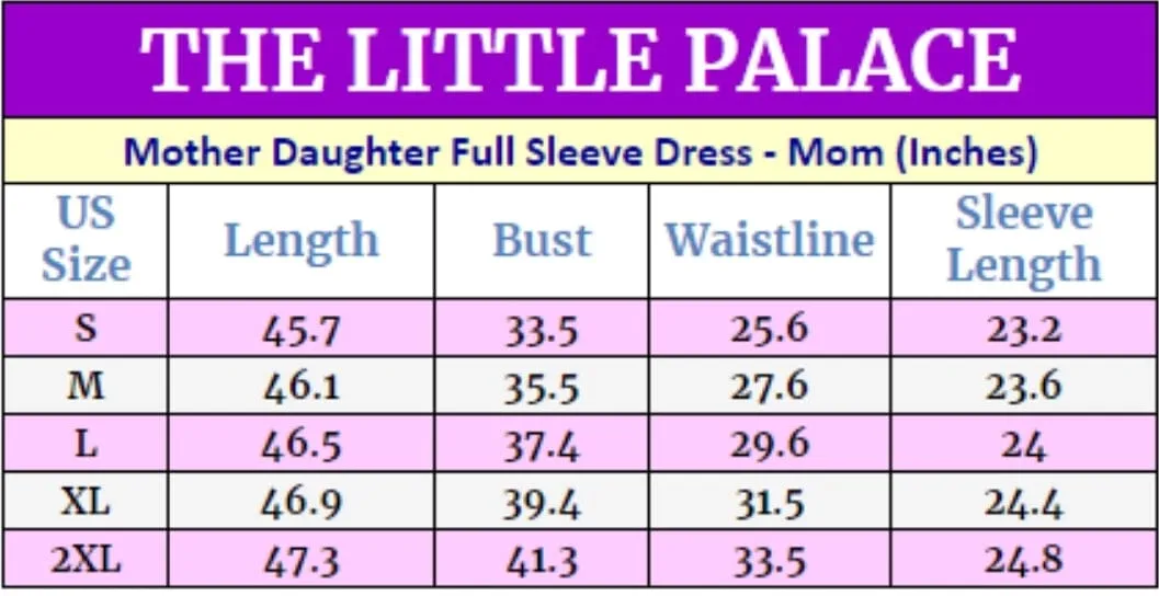 Mother Daughter  Full Sleeve Dress