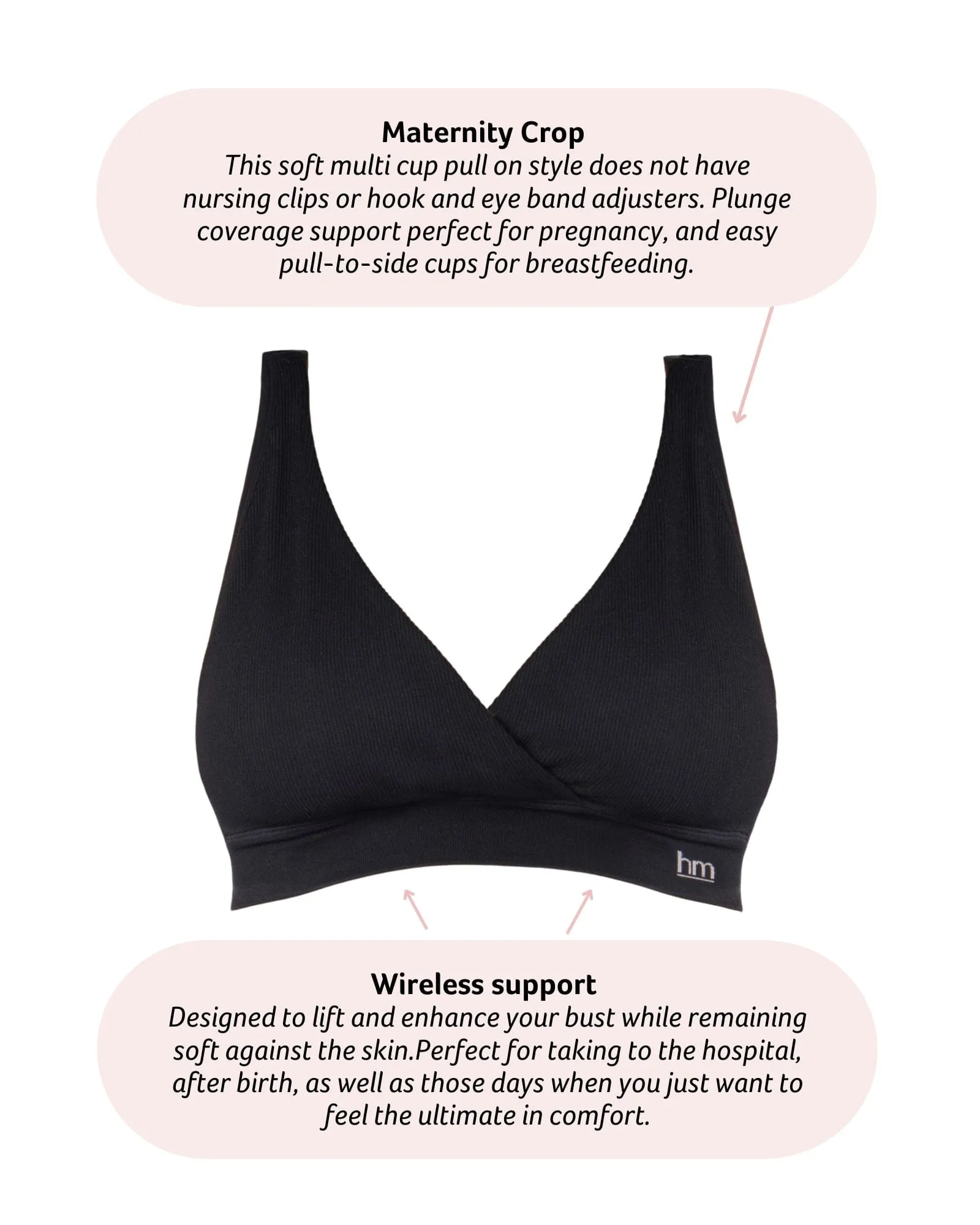 My Comfort Maternity Bra - Black