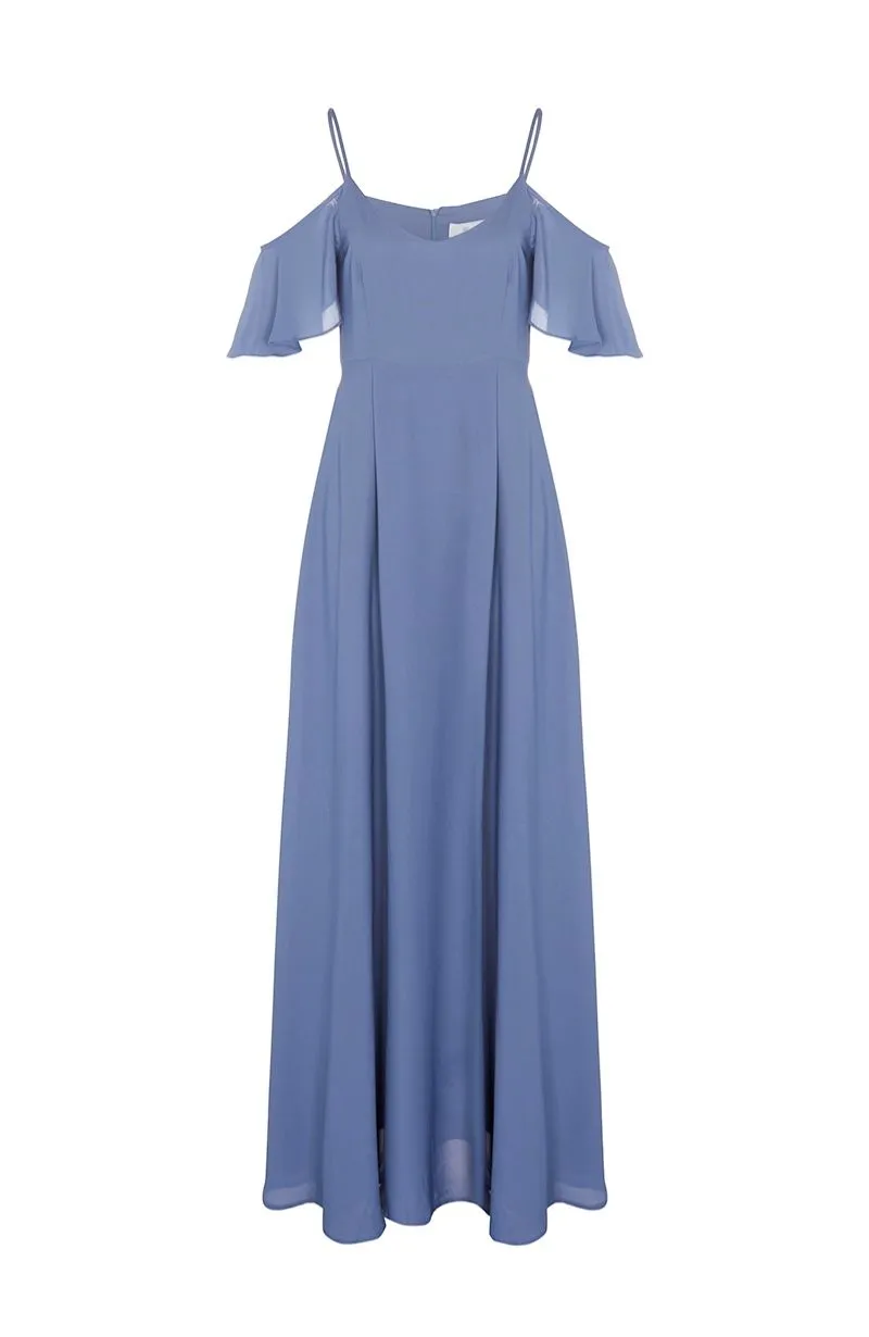 Mykonos Dress in Bluebell