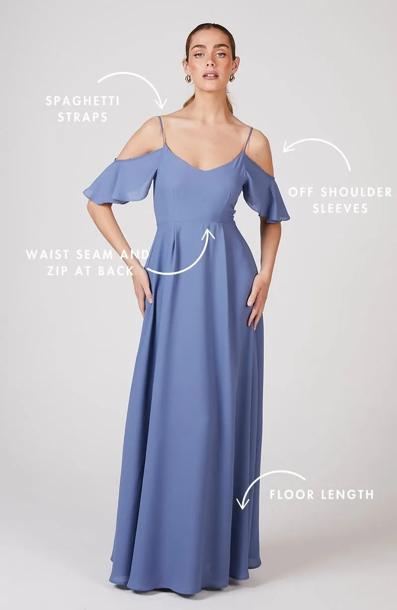 Mykonos Dress in Bluebell