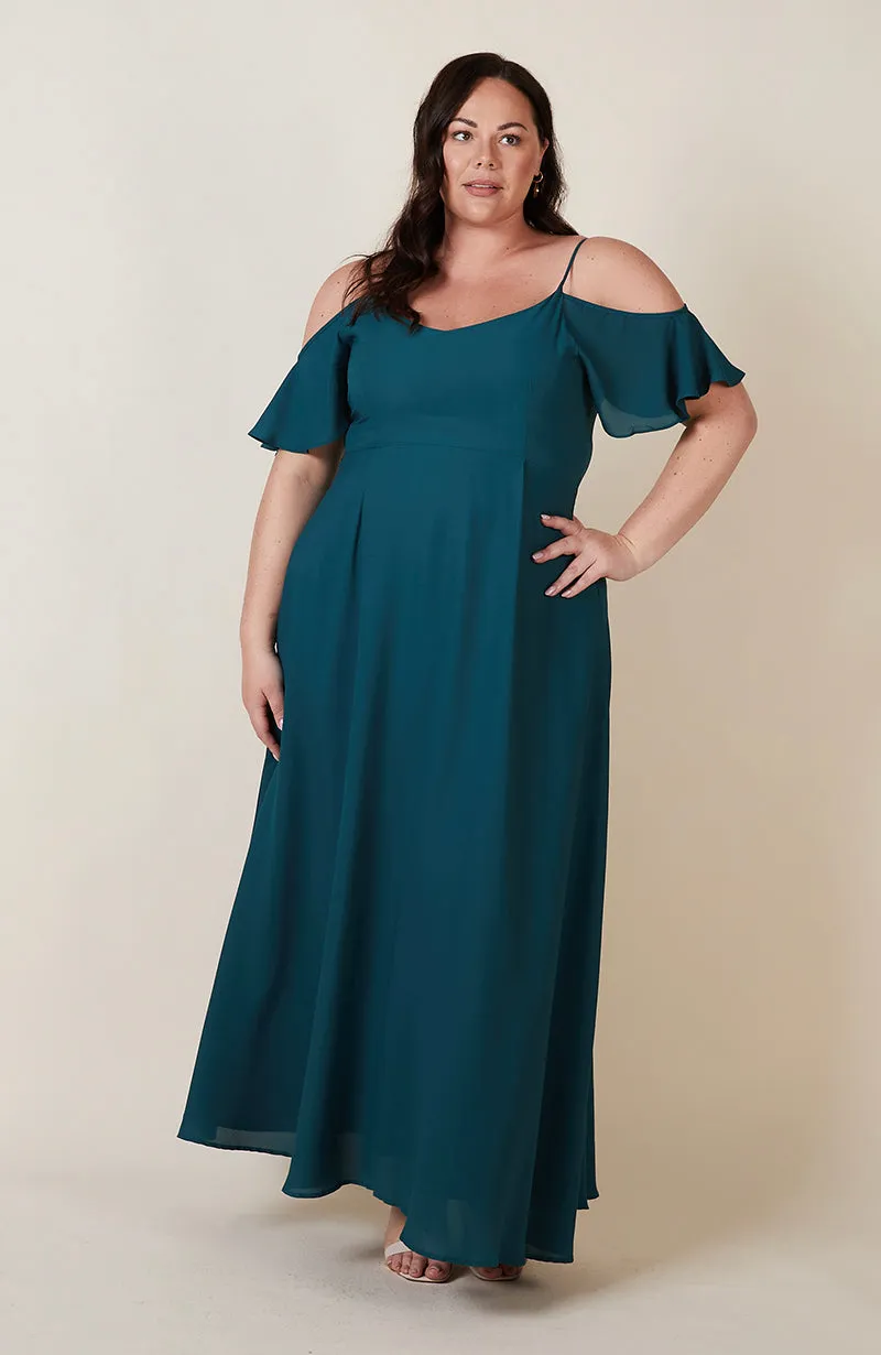 Mykonos Dress in Forest Green