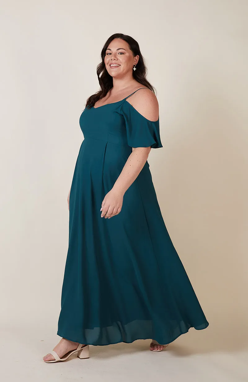 Mykonos Dress in Forest Green