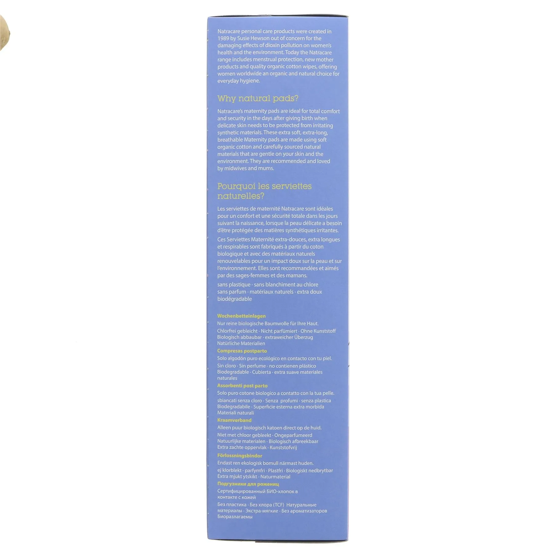Natracare | New Mother Maternity Pads - organic cotton cover | 10