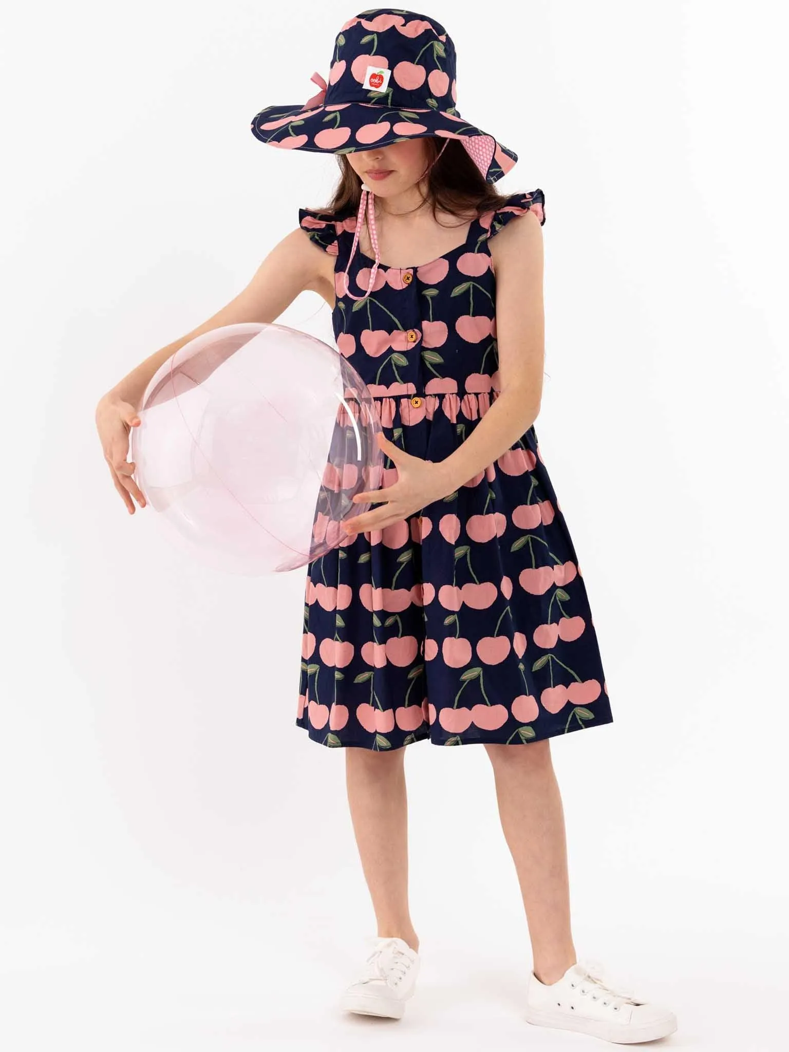 Navy Cherry Calista Dress