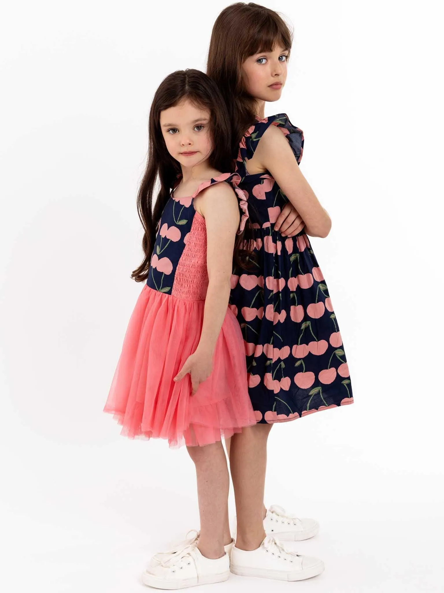 Navy Cherry Calista Dress