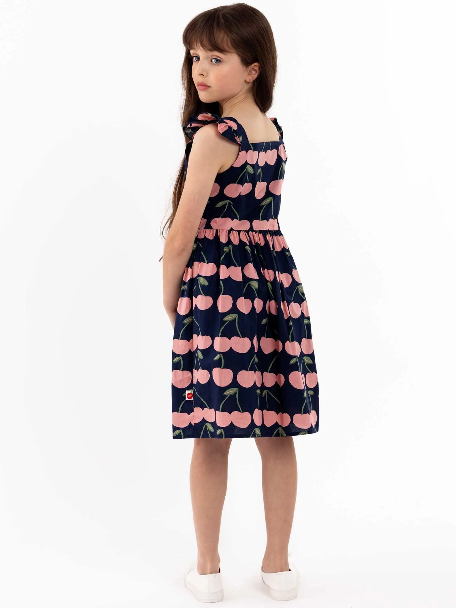Navy Cherry Calista Dress
