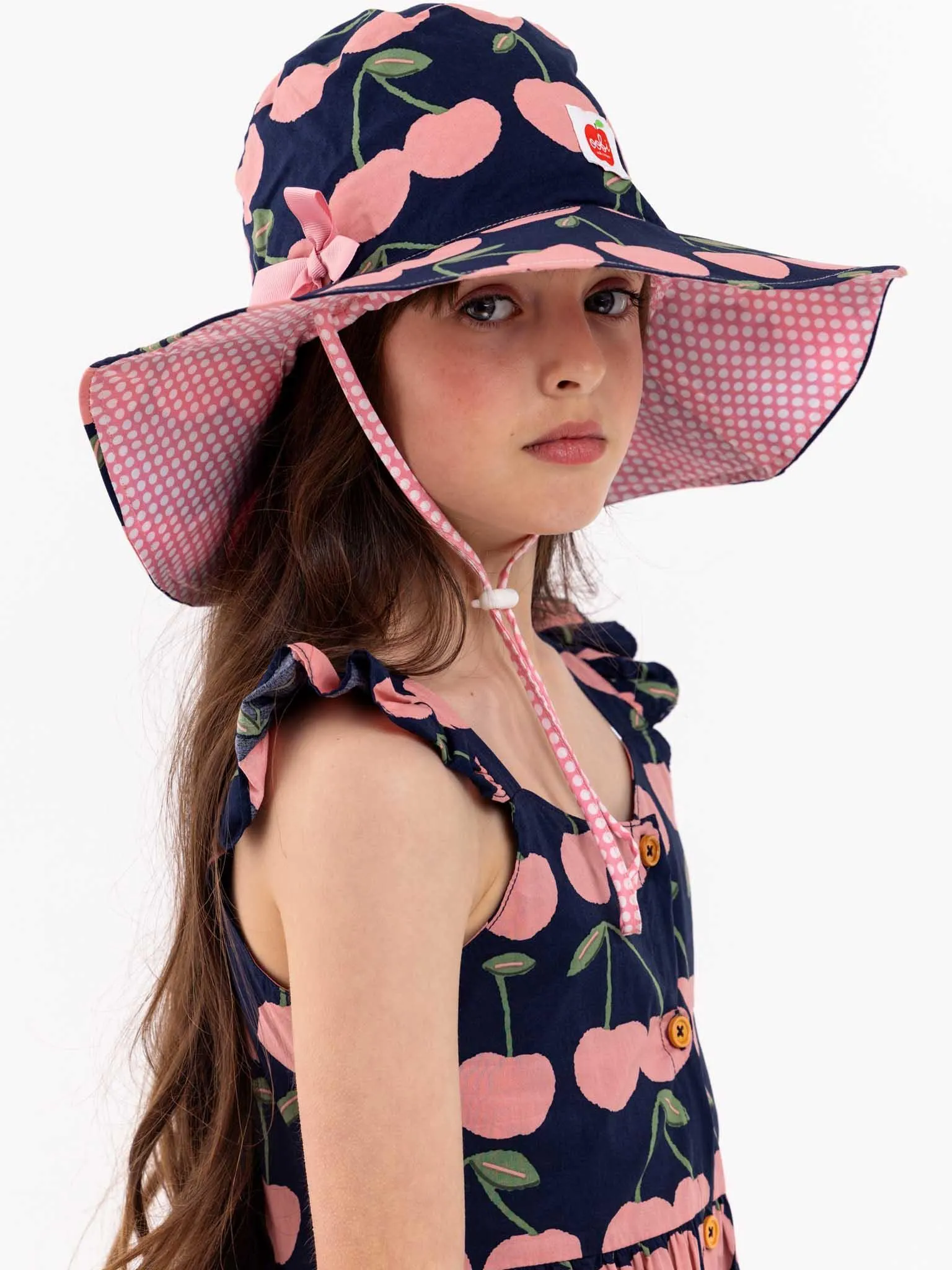 Navy Cherry Calista Dress