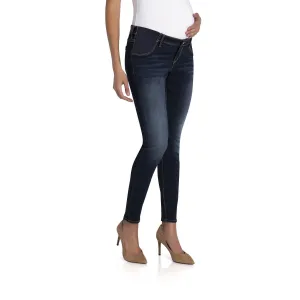 New with tags! Jordache Women's Maternity Side Panel Legging Jeans, Blue, sz 14!