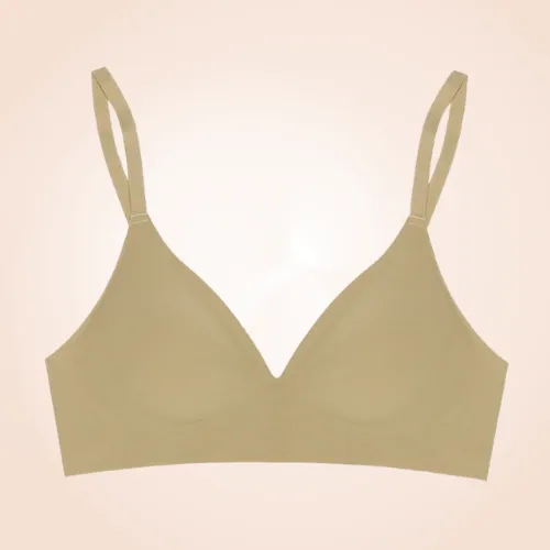 Non-wired Comfy Thin Cup High Support Silhouette Bra