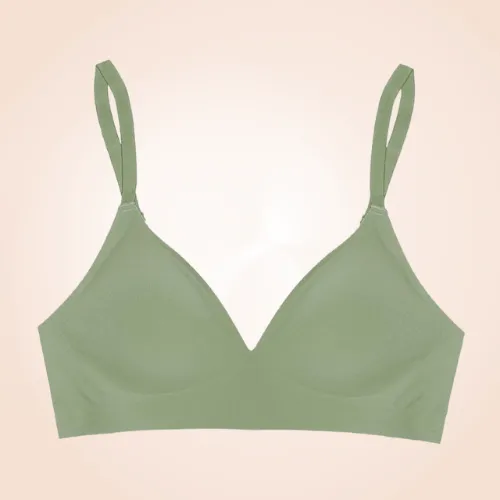 Non-wired Comfy Thin Cup High Support Silhouette Bra