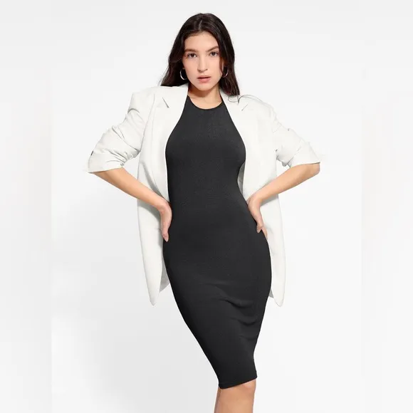 NWT Popilush The Shapewear Dresses Crew Neck Sleeveless Midi