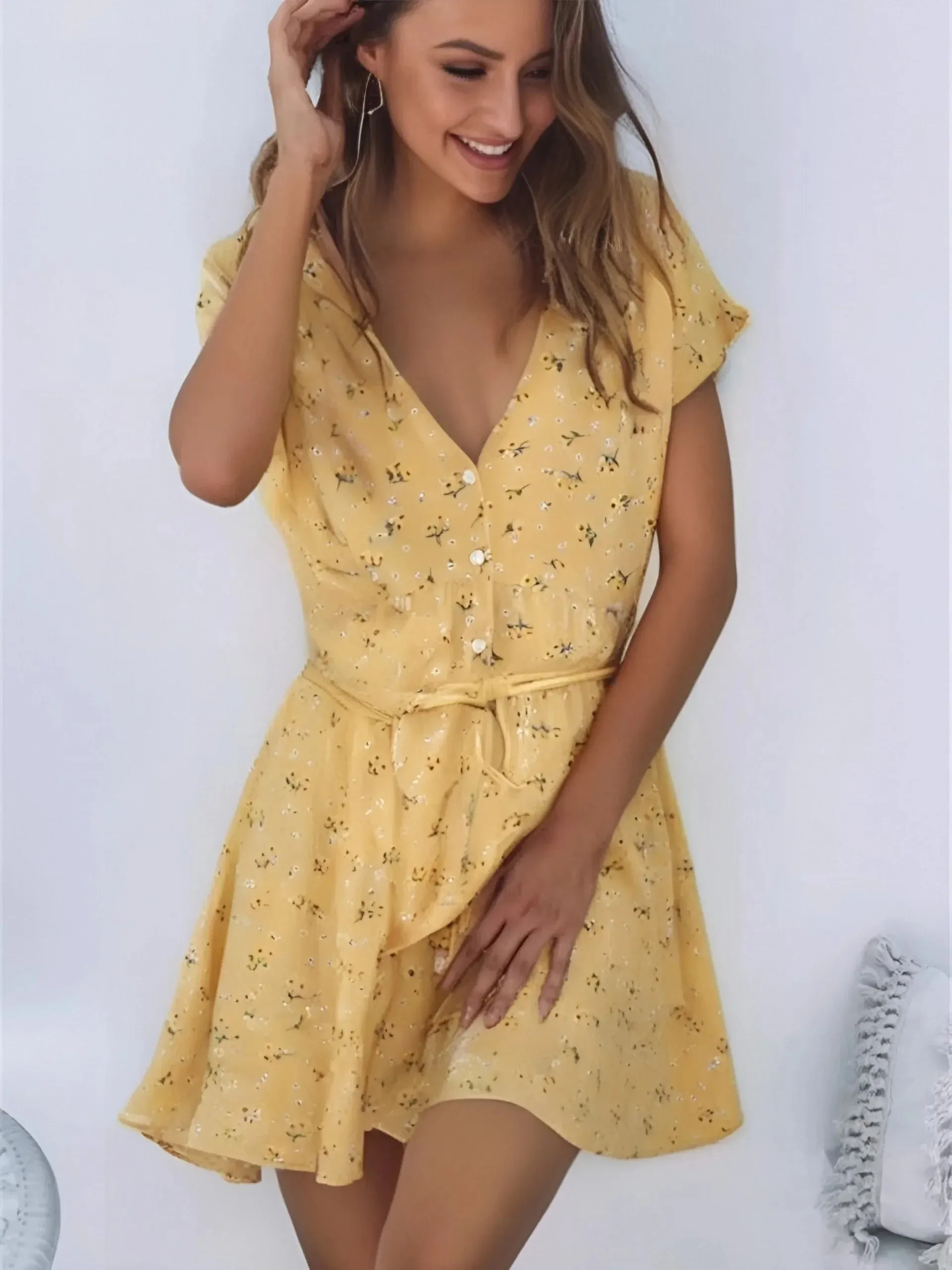 Nyla Flutter Mini Dress