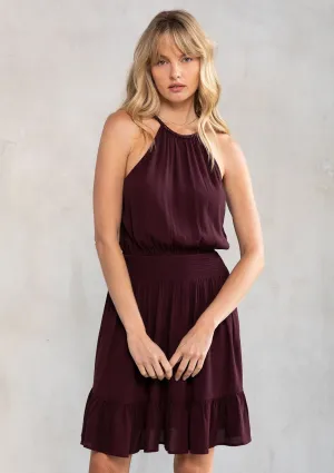 Odessa Beaded Halter Mini Dress