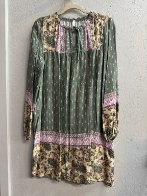 Olive Bohemian Style Dress