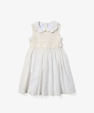 Olive Dress, Cream Windowpane