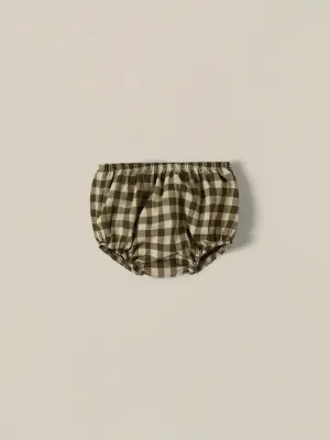 Olive Gingham Shortie