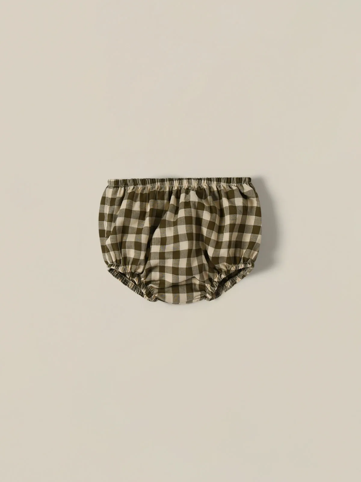 Olive Gingham Shortie