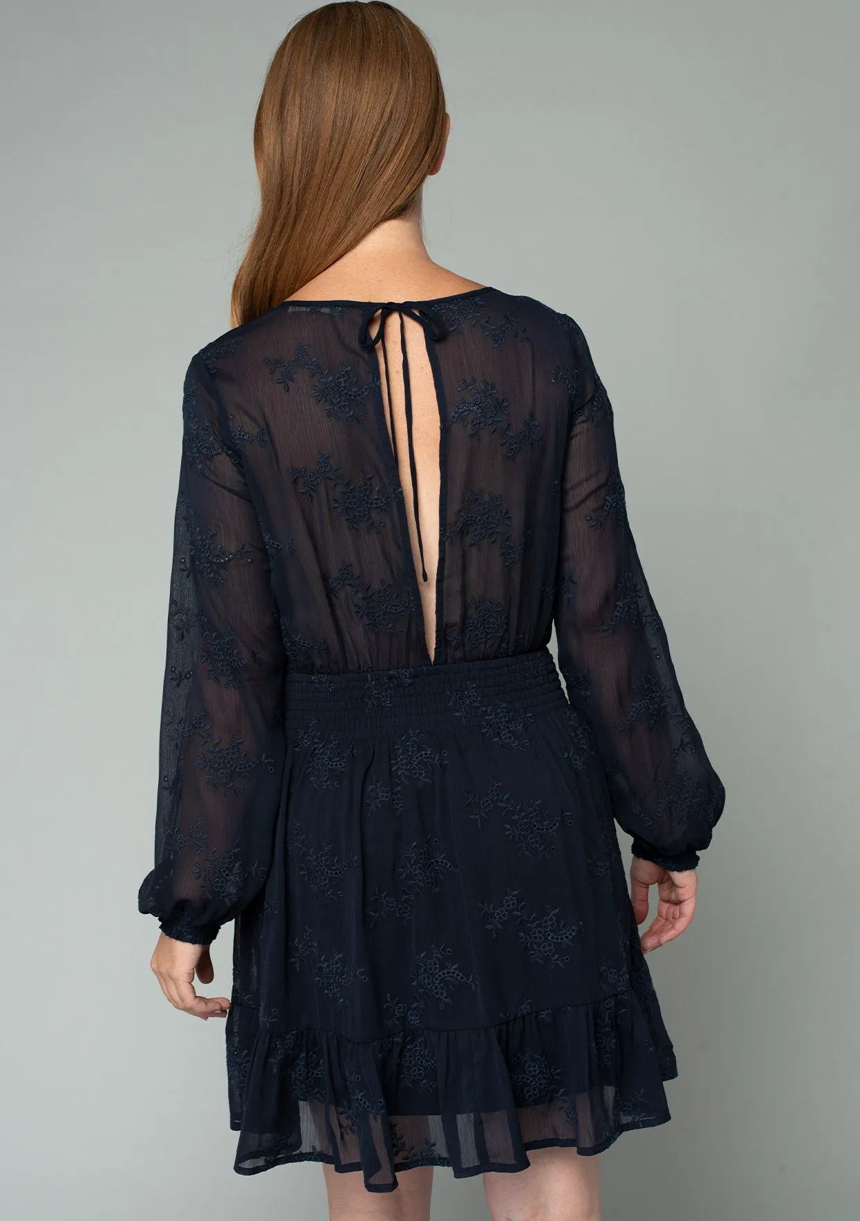 Olympia Embroidered Mini Dress