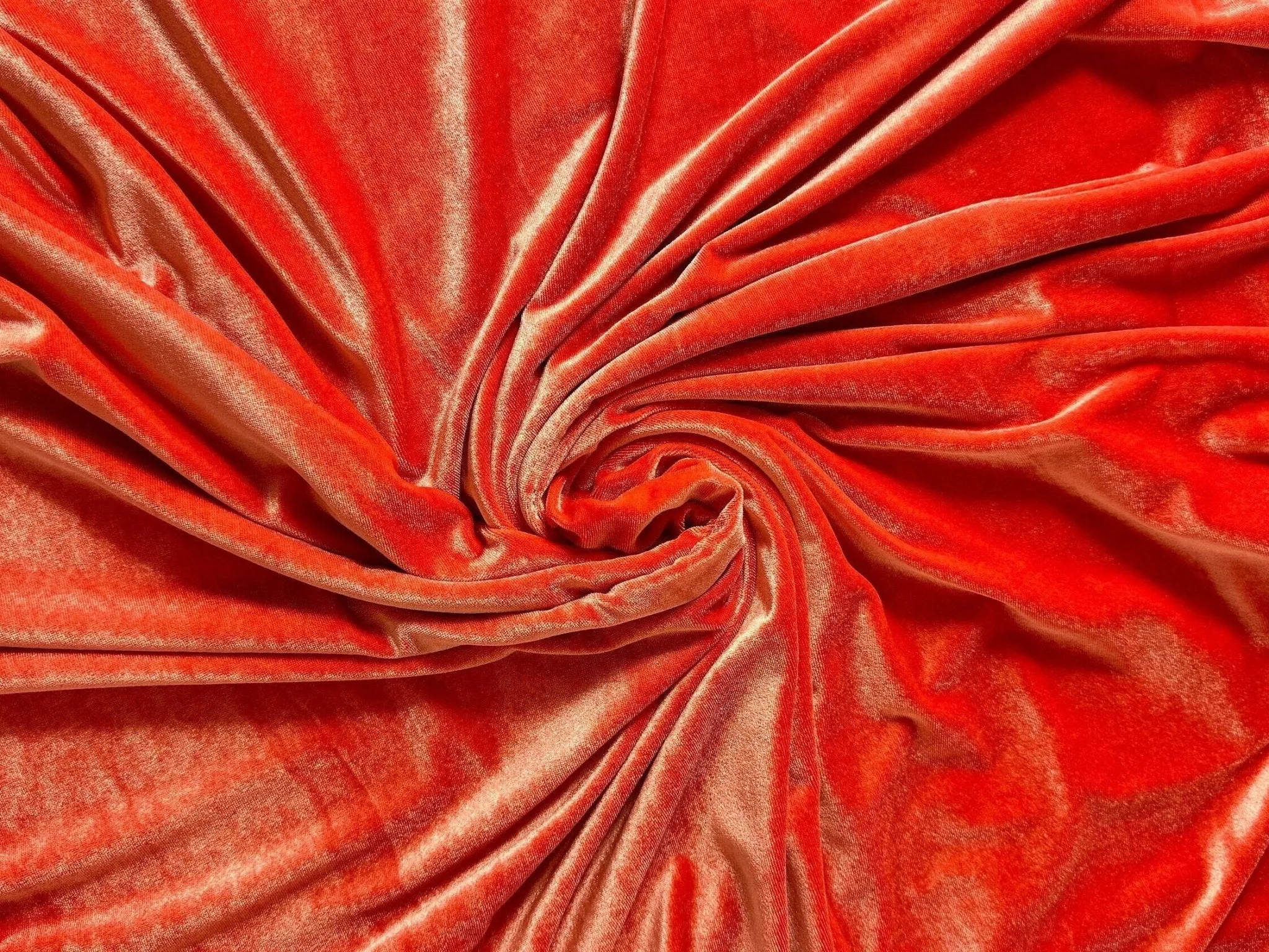 ORANGE VELVET Fabric