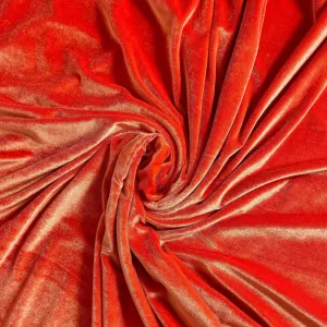 ORANGE VELVET Fabric