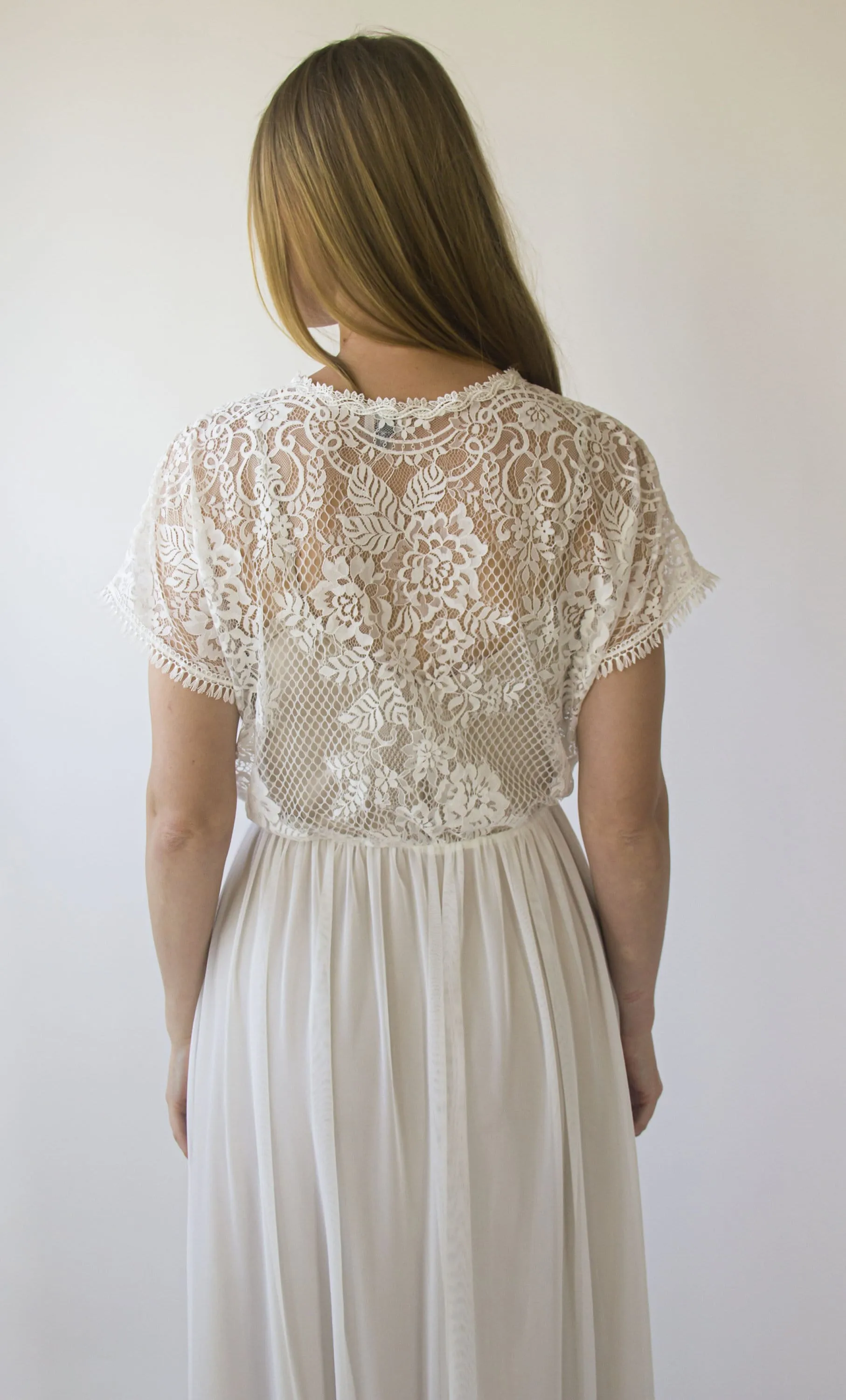 Pearly Lace dress #1413