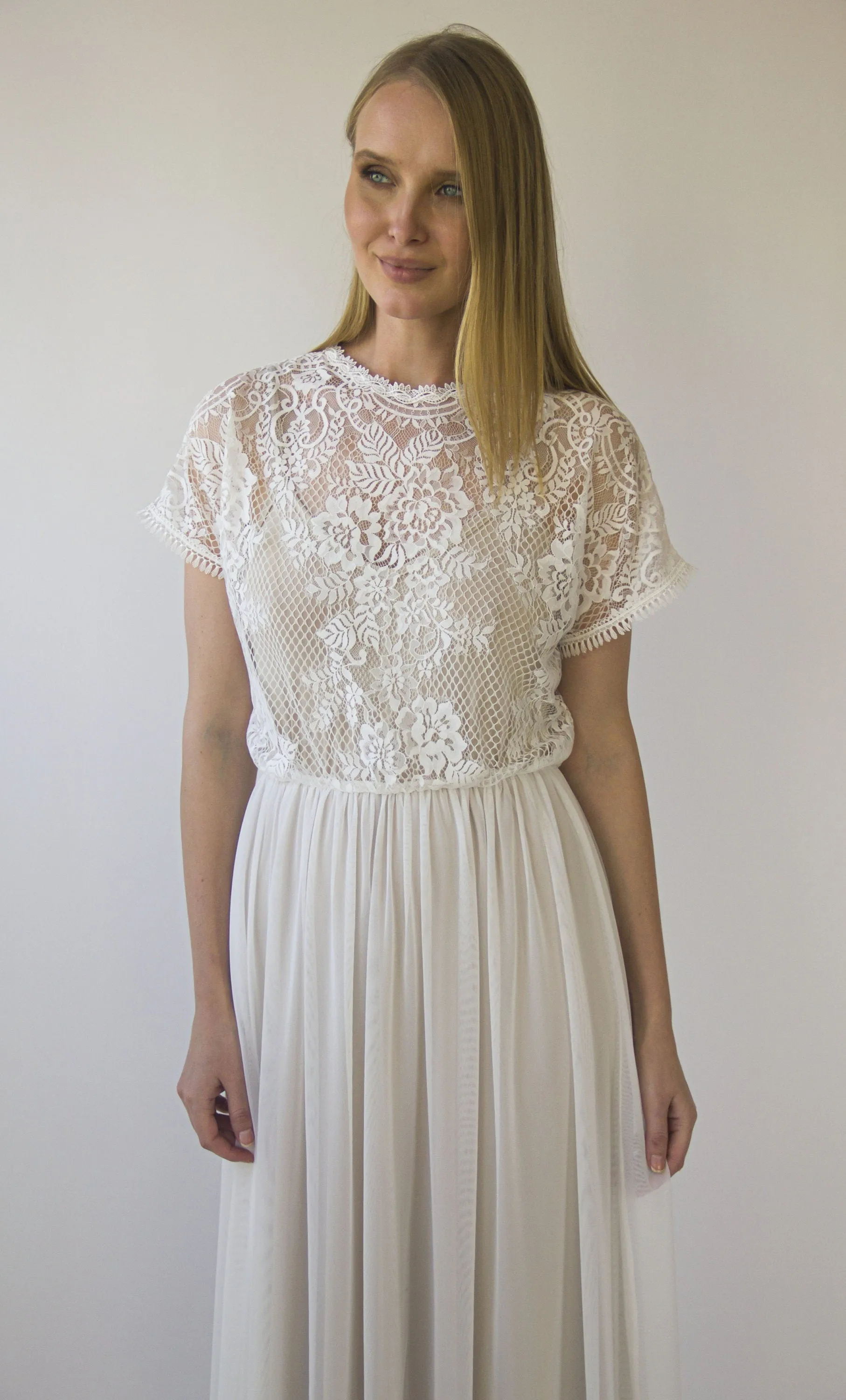 Pearly Lace dress #1413