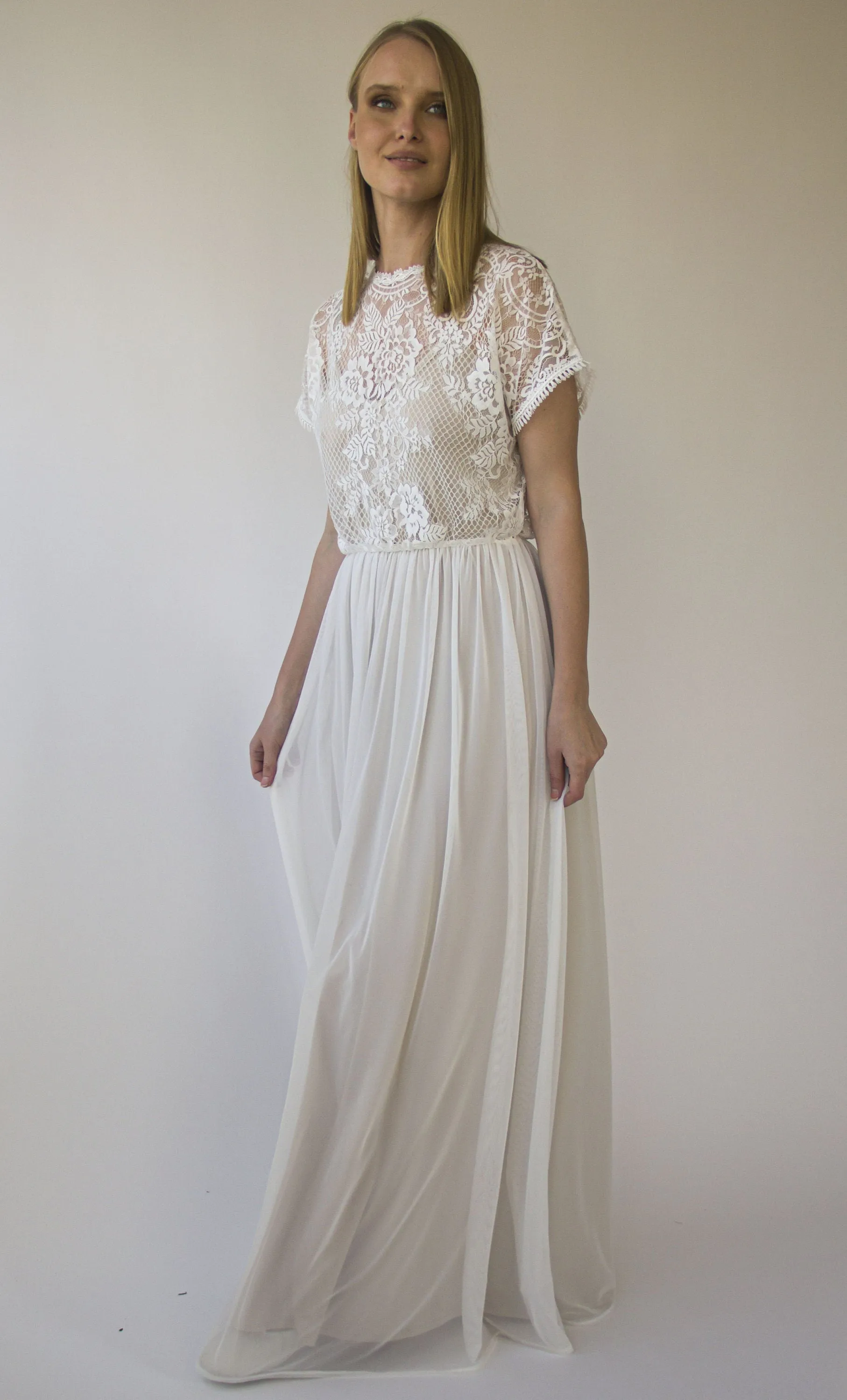 Pearly Lace dress #1413