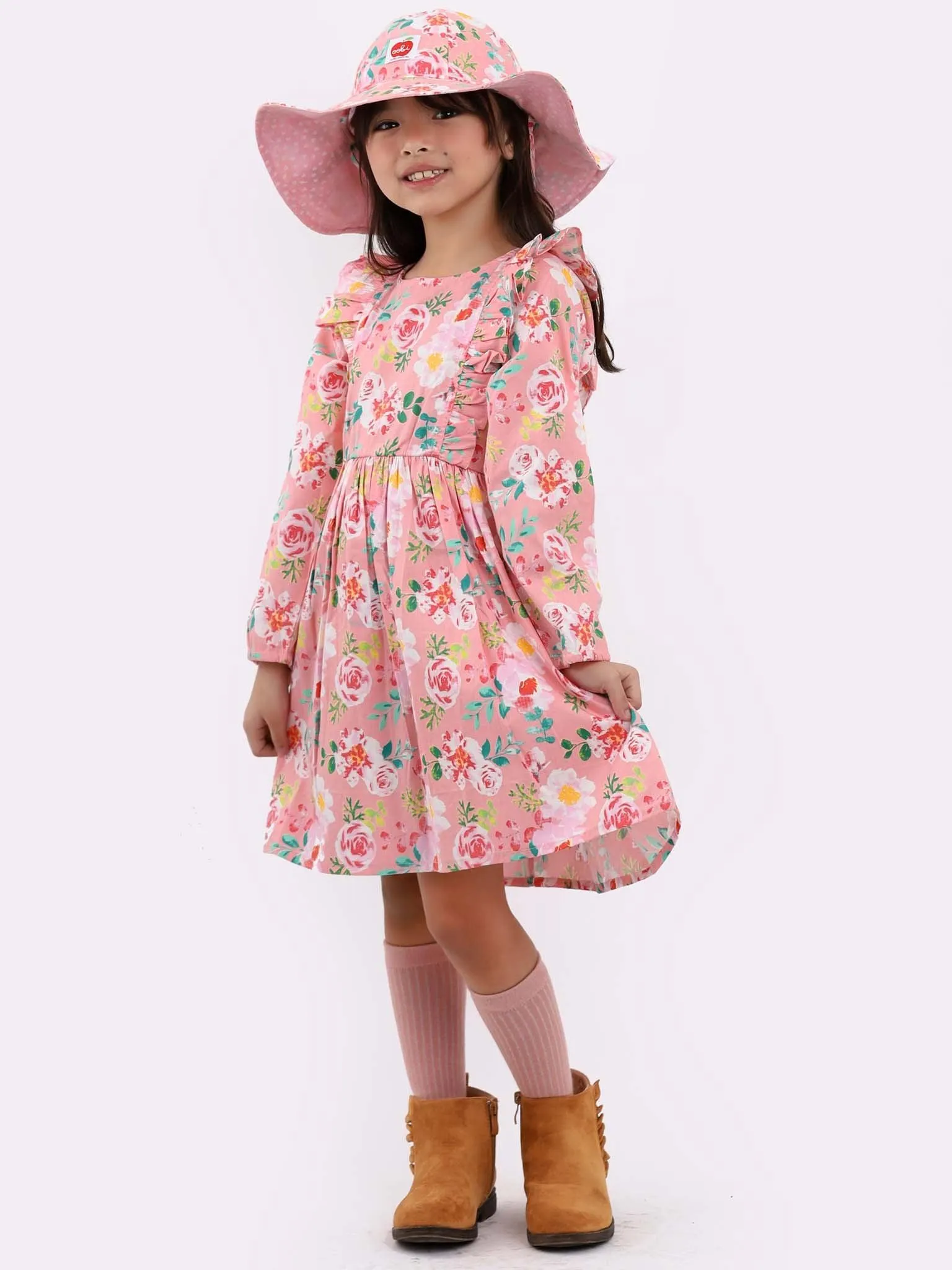 Penelope Pink Watercolour Dress