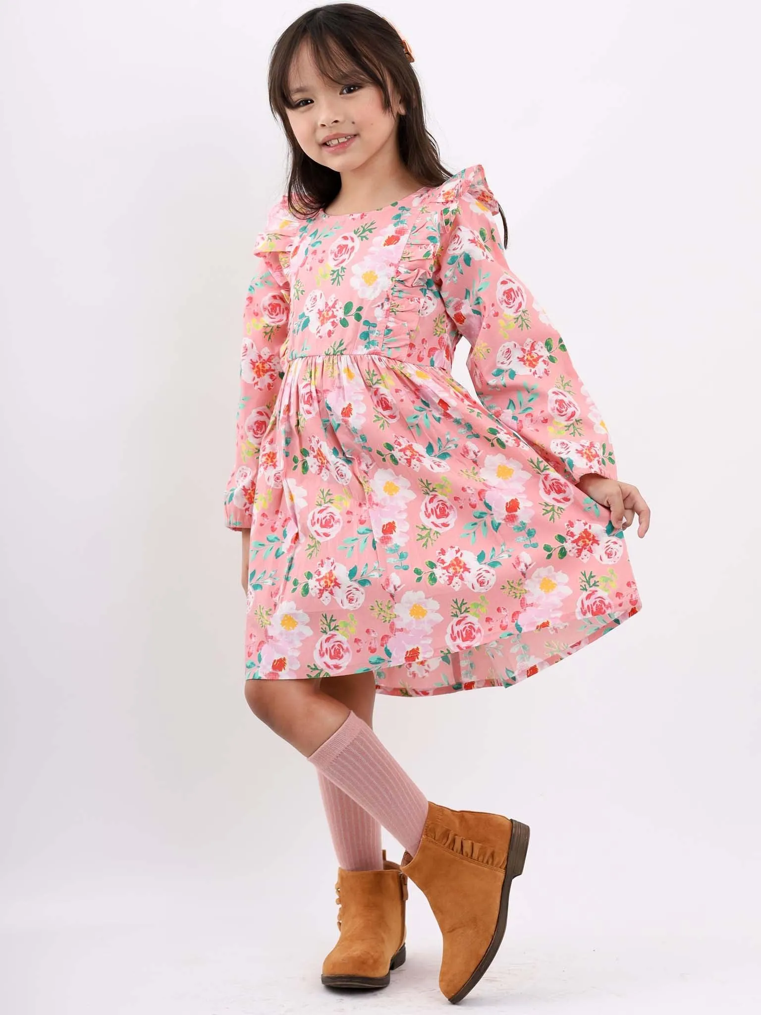 Penelope Pink Watercolour Dress