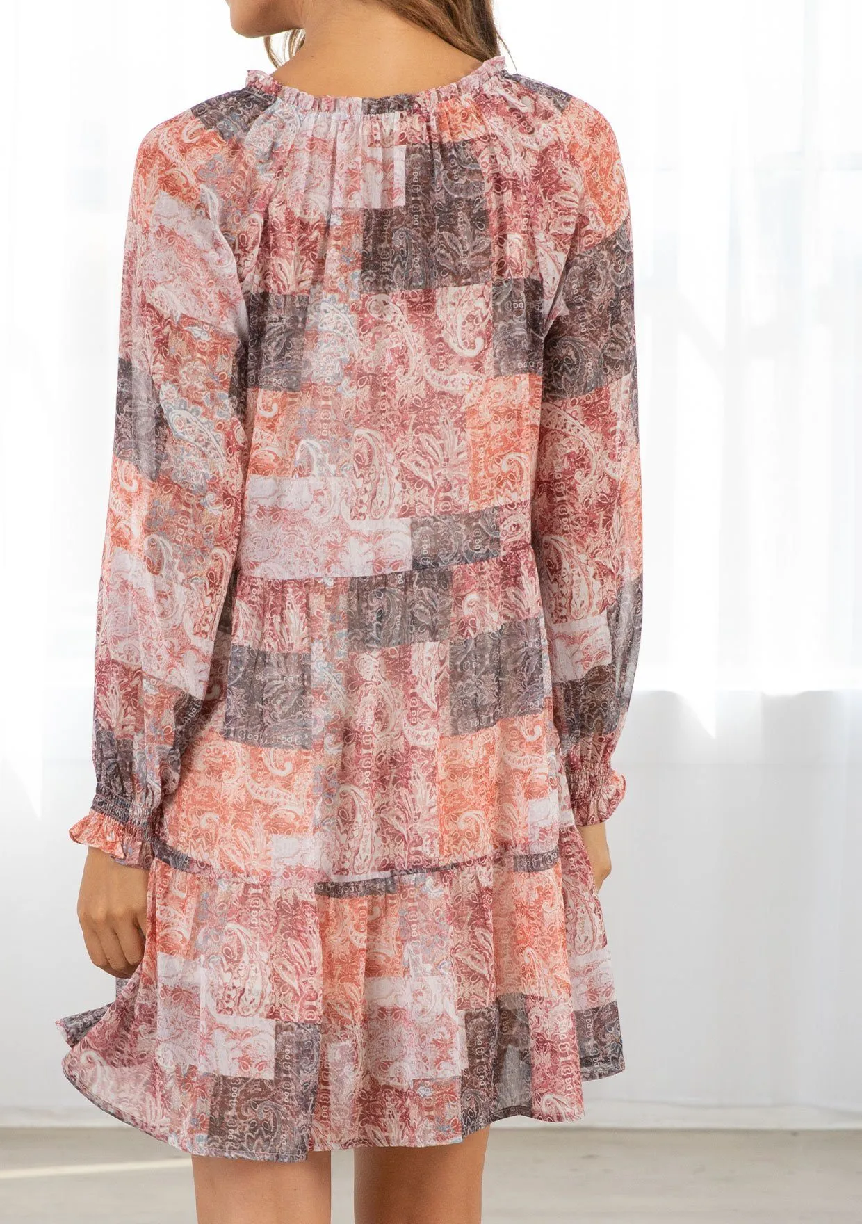 Phoenix Patchwork Mini Dress