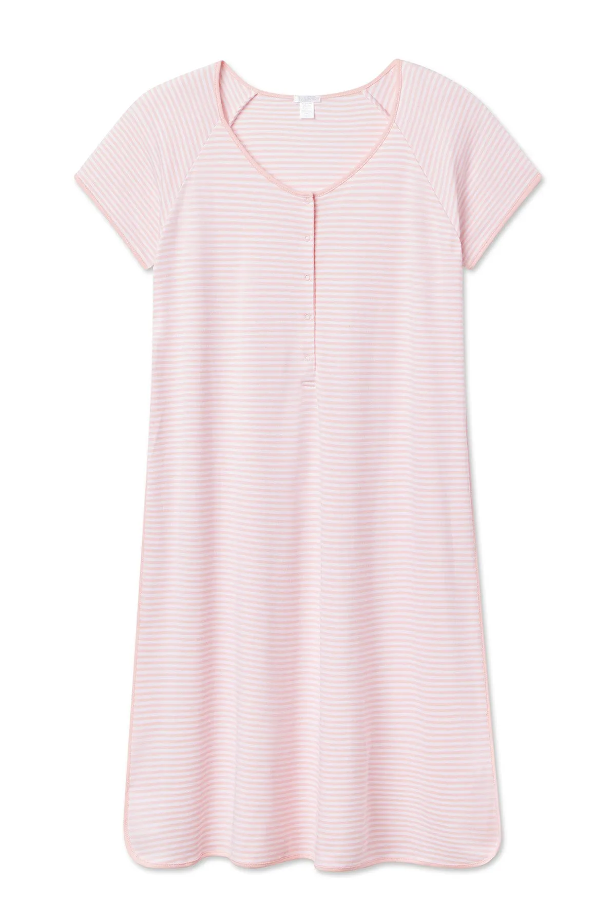 Pima Maternity Nightgown in English Rose Stripe