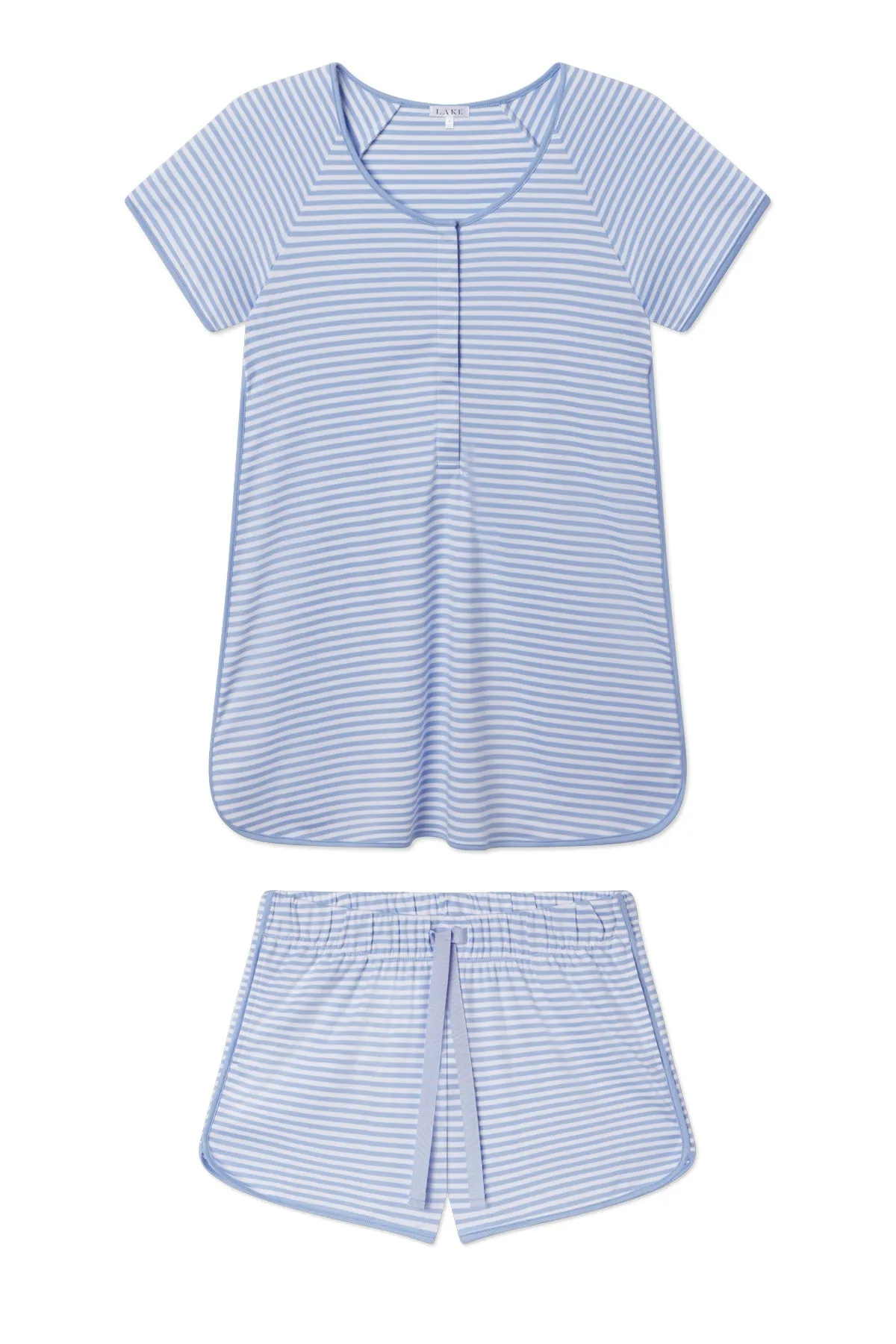 Pima Maternity Shorts Set in Hydrangea