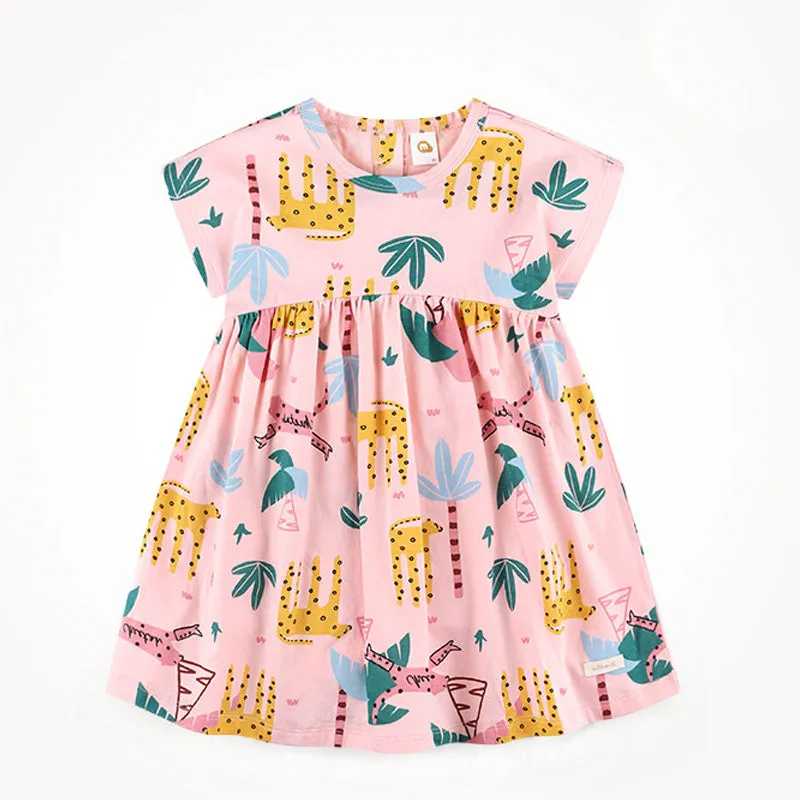 Pink Forest Cheetah Dress 2405MM20