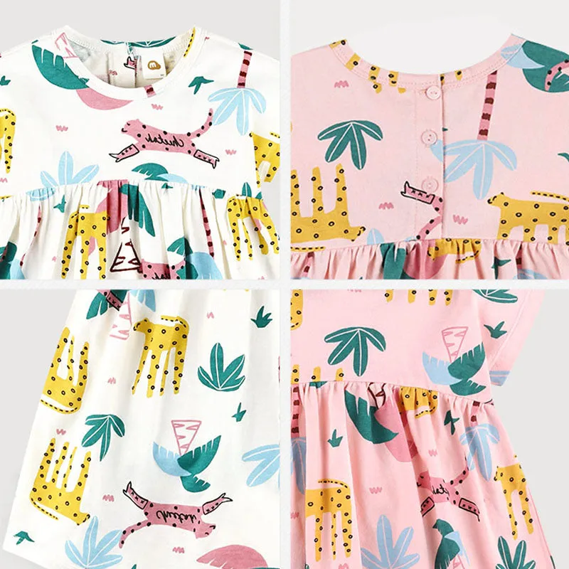 Pink Forest Cheetah Dress 2405MM20