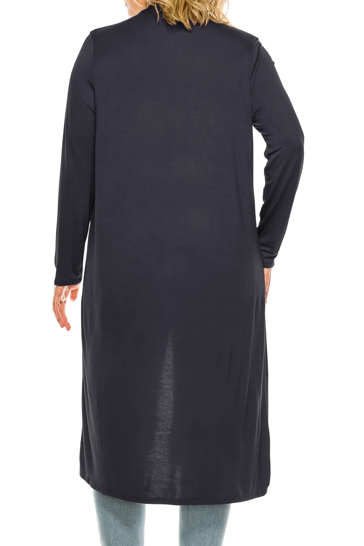 Plus Size, Casual Long Open Front Drape Lightweight Duster Sweater Cardigan V5611 $12Each