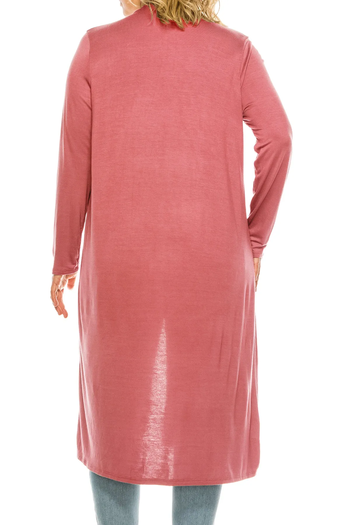 Plus Size, Casual Long Open Front Drape Lightweight Duster Sweater Cardigan V5611 $12Each