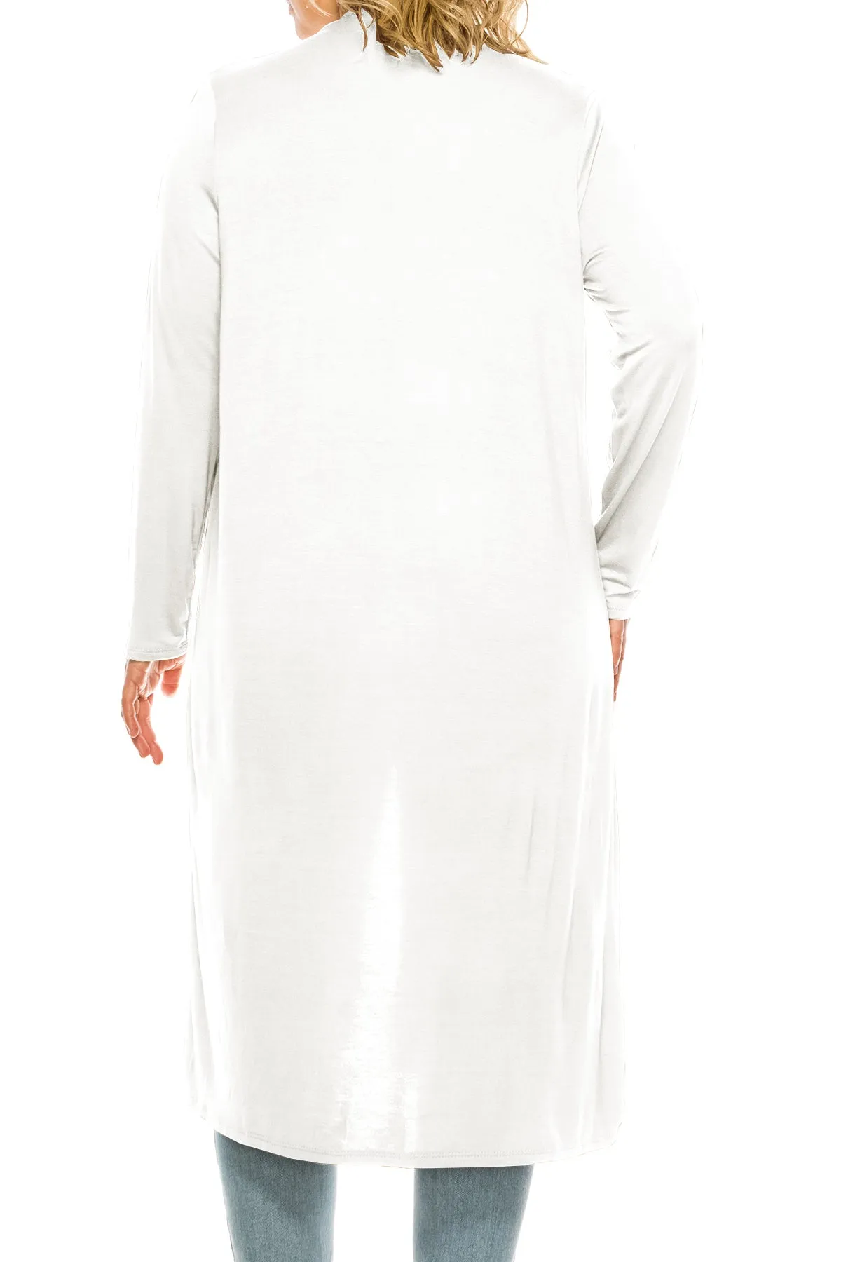 Plus Size, Casual Long Open Front Drape Lightweight Duster Sweater Cardigan V5611 $12Each