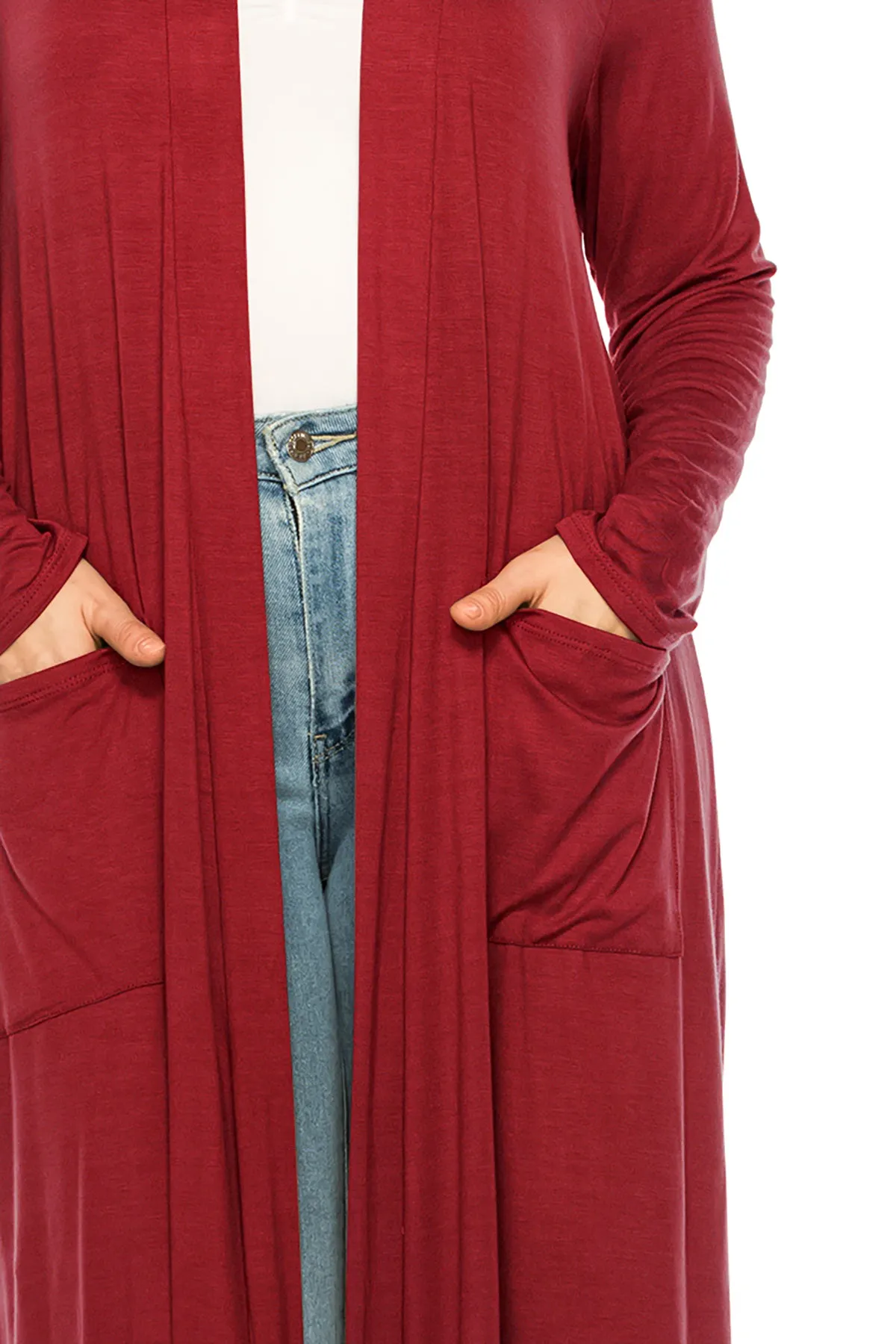 Plus Size, Casual Long Open Front Drape Lightweight Duster Sweater Cardigan V5611 $12Each